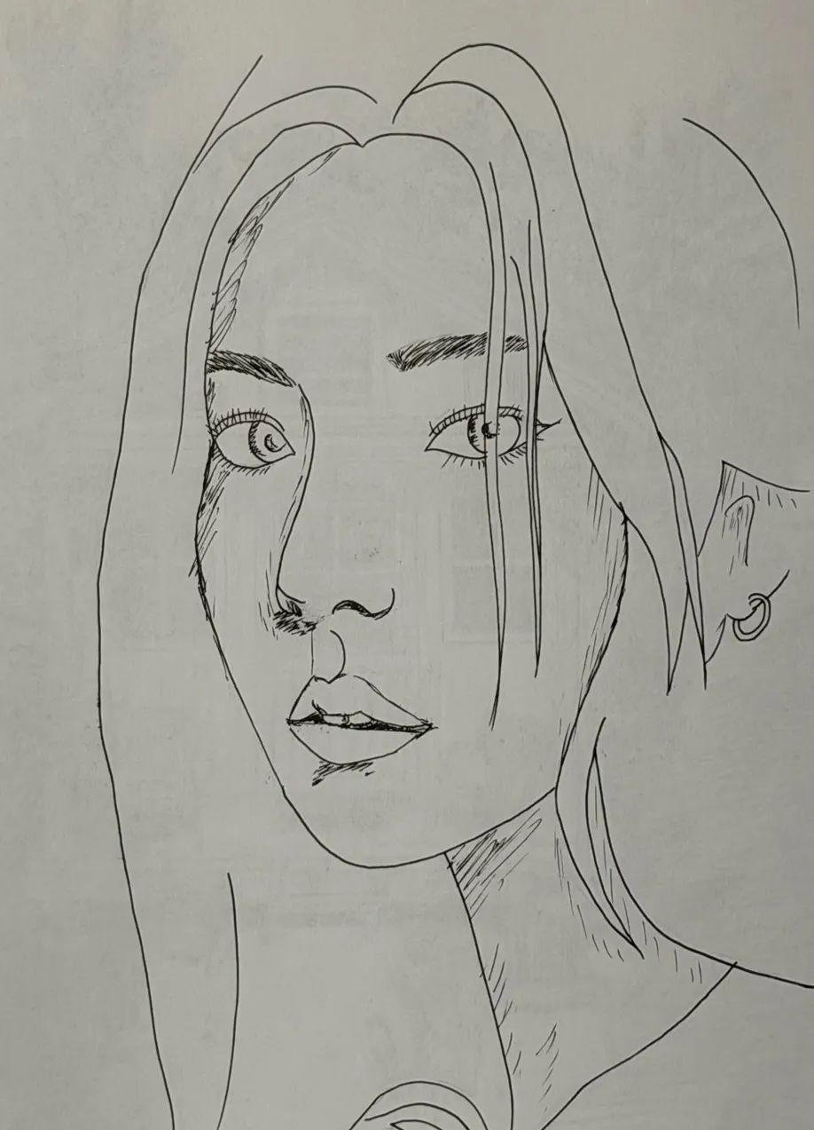 [펜드로잉] 처음이자 마지막(?) 도전, 만년필 선 수백 번으로 채운 나의 첫 인물화 (다신 안 그려! 😂)